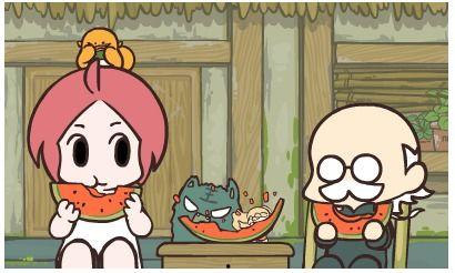 吃西瓜摔瓜的原版动画视频,重温原版经典瞬间